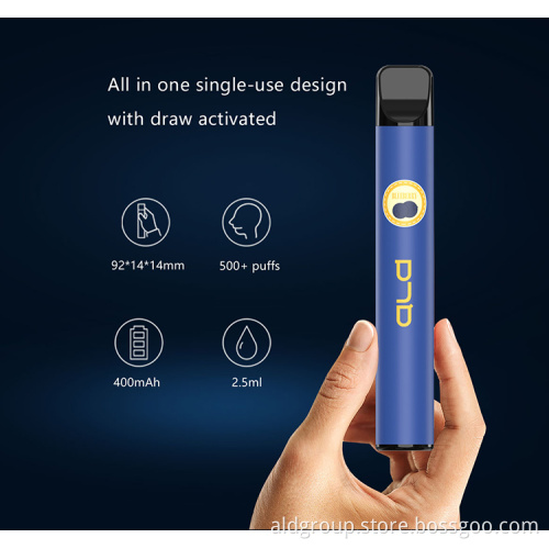 500 Puffs Nicotine Salts Disposable Vape